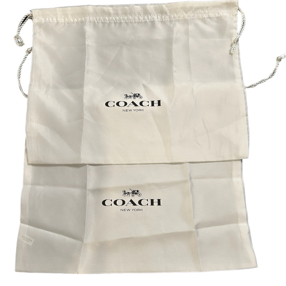 NEW COACH DUST BAG COVER STORAGE PROTECTIVE DRAWSTRING Tote TRAVEL 16” X 13”